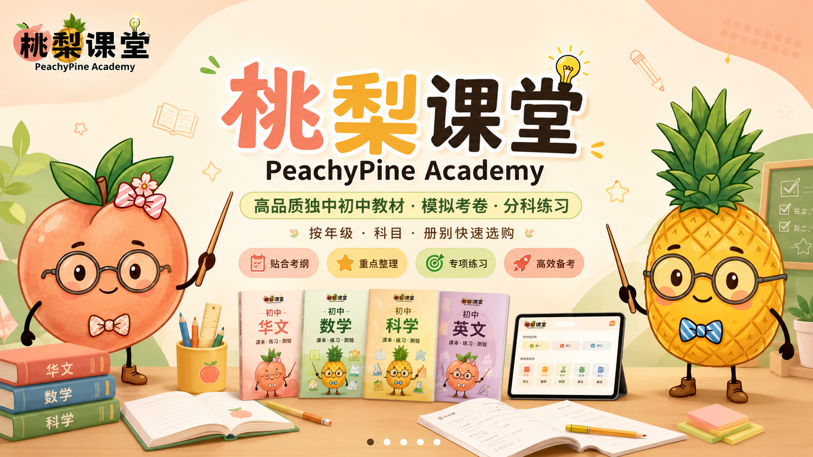 桃梨课堂 PeachyPine Academy 独中学习资料